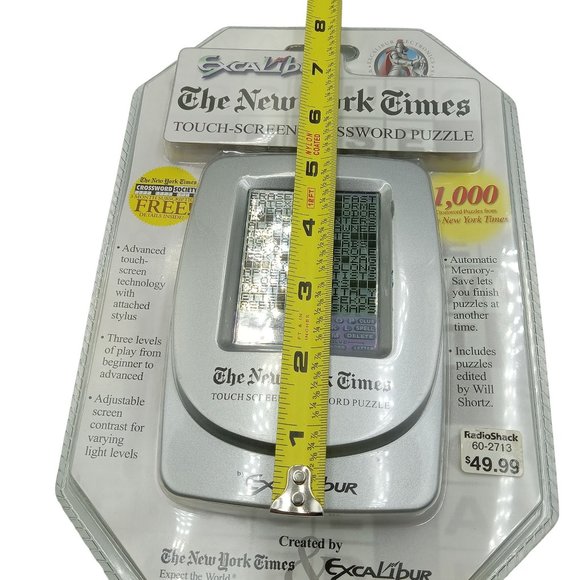 Excalibur The New York Times Touch-Screen Crossword Brain Game Never Used - Picture 8 of 8